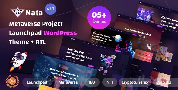 Nata v1.3.0 - Metaverse Project Launchpad WordPress Theme