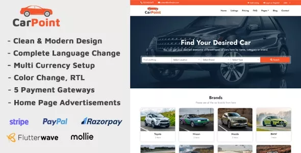 CarPoint v1.5 - Multi Vendor Car Listing Directory