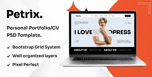 Petrix - Personal Portfolio/CV HTML Template