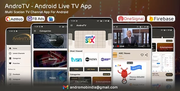 AndroTV - Android Multiple TV Channels App (Live Streaming)