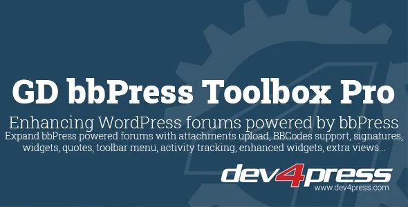 GD bbPress Toolbox Pro v7.3.1 - Dev4Press Plugins for WordPress