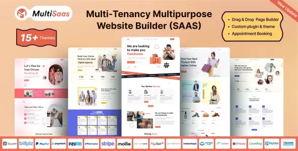 MultiSaas v2.1.1 - Multi-Tenancy Multipurpose Website Builder (Saas)