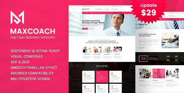 Maxcoach v2.1 - Business Consulting WordPress Theme