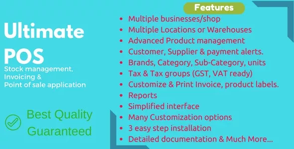 Ultimate POS v6.1 - Best ERP, Stock Management, Point of Sale & Invoicing Application