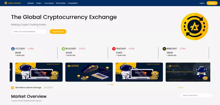 Adonis Exchange - The Global Cryptocurrency Exchange