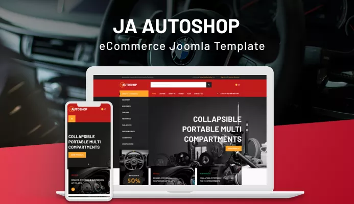 JA Autoshop v2.0.3 - Beautiful eCommerce Joomla Template