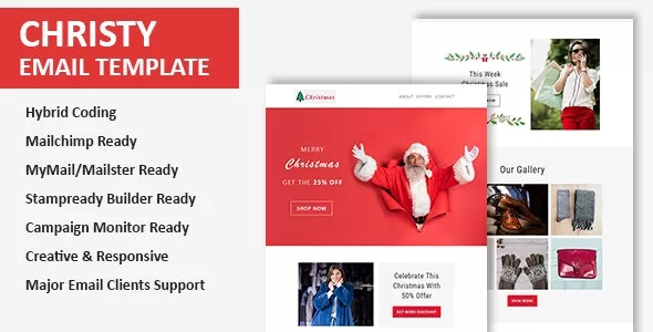 Christy - Christmas Email Newsletter Template