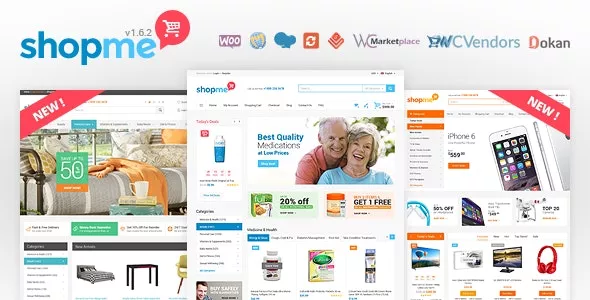 ShopMe v1.6.3 - Multi Vendor Woocommerce WordPress Theme