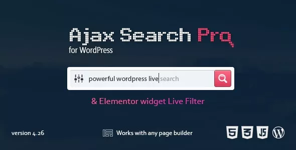 Ajax Search Pro v4.26.4 - Live WordPress Search & Filter Plugin