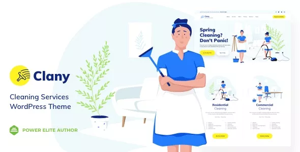 Clany v1.3.1 - Cleaning Services WordPress Theme