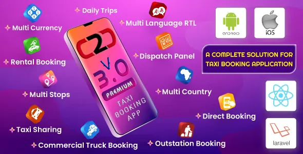 Cab2door v3.0 - Online Taxi Booking App Full Solution