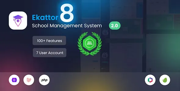 Ekattor 8 School Management System (SAAS) v1.10