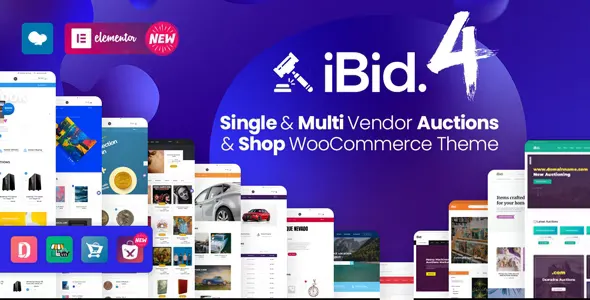 iBid v4.0.2 - Multi Vendor Auctions WooCommerce Theme
