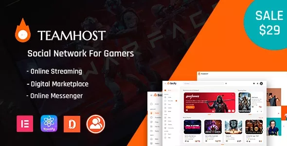 TeamHost v1.2 - Gaming Community & Digital Marketplace