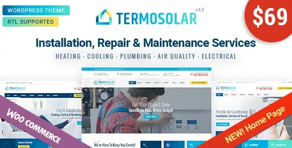 Termosolar v3.5 - Maintenance Services WordPress Theme