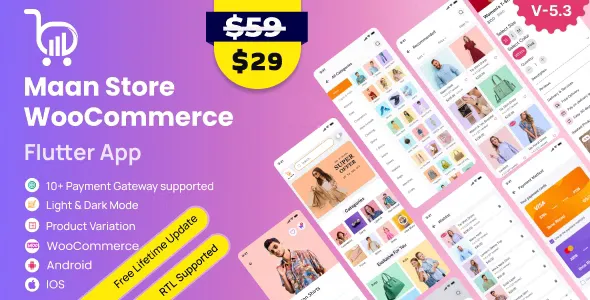 MaanStore v4.1 - Flutter eCommerce Full App (Android & iOS)