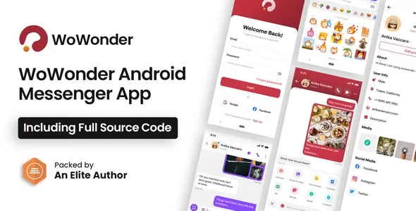 WoWonder Android Messenger v4.8 - Mobile Application for WoWonder Social Script
