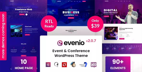 Evenio v2.0.7 - Event Conference WordPress