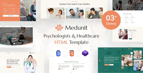 Medunit - Psychologists & Health Care HTML Template