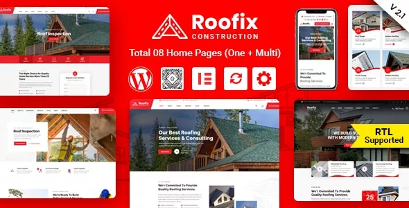 Roofix v2.1.2 - Roofing Services WordPress Theme