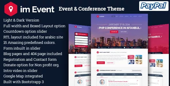 im Event v3.3.3 - Conference Meetup WordPress Theme