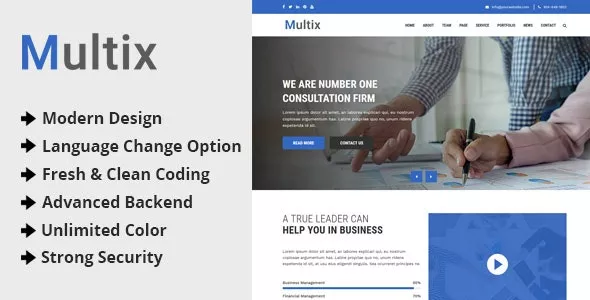 Multix v2.4 - Multipurpose Website CMS with Codeigniter