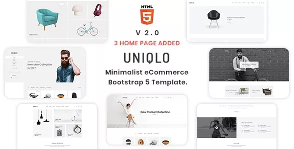 Uniqlo v2.0.1 - Minimal HTML Template