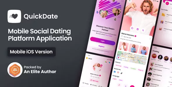 QuickDate IOS v2.3 - Mobile Social Dating Platform Application