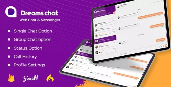 DreamsChat v1.5.5 - WhatsApp Clone - Native Android App with Firebase Realtime Chat & Sinch for Call