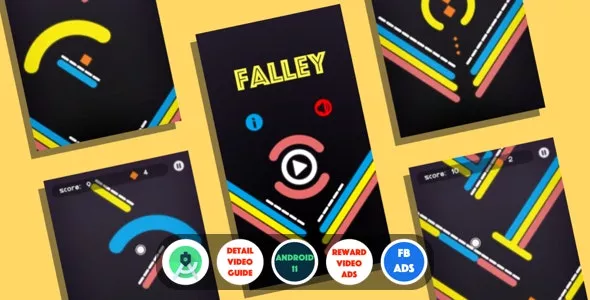 Falley - Android Studio+Facebook Ads+Inapp+Leaderboard+Ready to Publish
