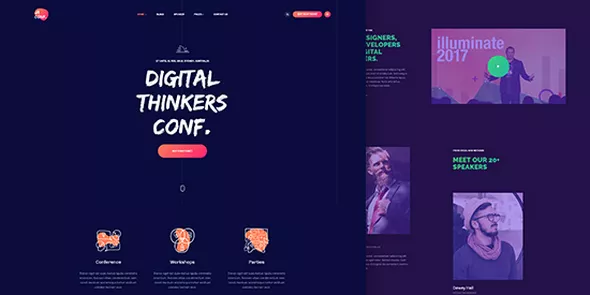 JA Conference v2.0.0 - Creative and Modern Joomla template for Event and Conference