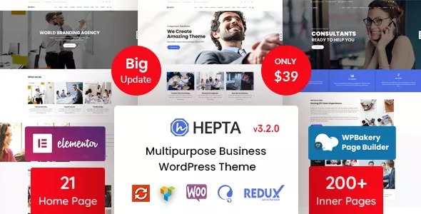 Hepta v3.2.0 - Multipurpose Business Theme