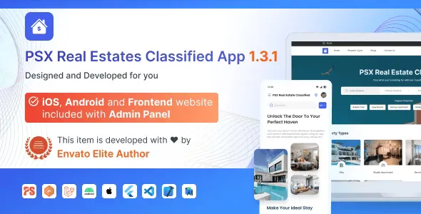 Classified For RealEstates v1.3.1.1 - Classified App with Frontend and Admin Panel