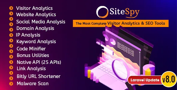 SiteSpy v8.0 - The Most Complete Visitor Analytics & SEO Tools