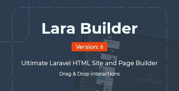 LaraBuilder v6.4.0 - Laravel Drag & Drop SaaS HTML Site Builder