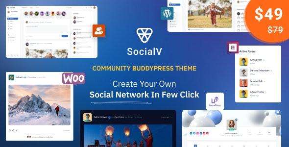SocialV v2.0.3 - Social Network and Community BuddyPress Theme