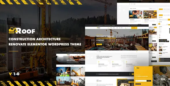 TheRoof v1.1.0 - Construction and Architecture WordPress Theme