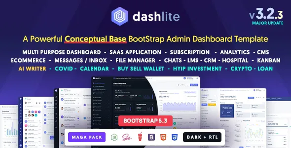 DashLite v3.2.3 - Bootstrap Responsive Admin Dashboard Template