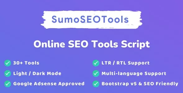 SumoSEOTools v1.0.1 - Online SEO Tools Script
