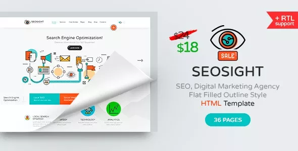 Seosight v2.0 - SEO, Digital Marketing Agency HTML Template