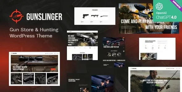 Gunslinger - Gun Store & Hunting WordPress Theme