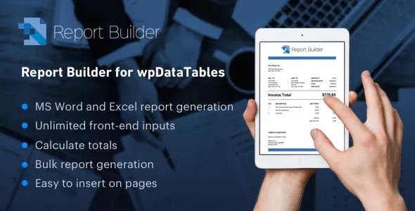Report Builder v2.0 - Generate Word DOCX and Excel XLSX Documents