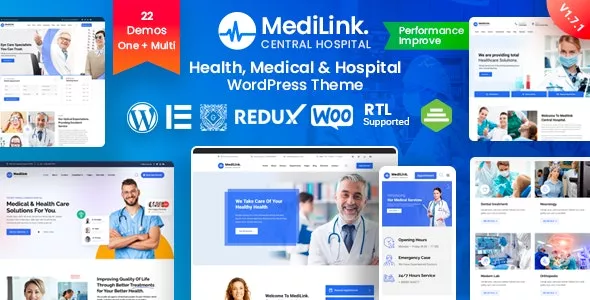 Medilink v1.7.2 - Health & Medical WordPress Theme