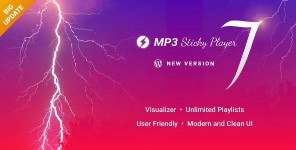 MP3 Sticky Player Wordpress Plugin v7.5.1