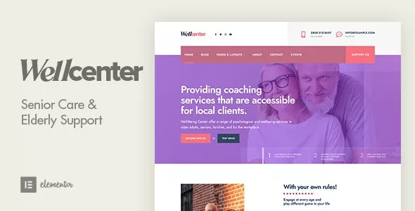 Wellcenter v1.4 - Senior Care & Support WordPress Theme
