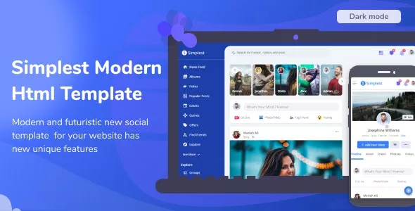Simplest - Online Community HTML Template