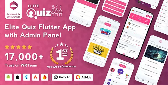 Elite Quiz v2.2.0 - Trivia Quiz - Quiz Game - Flutter Full App + Admin Panel