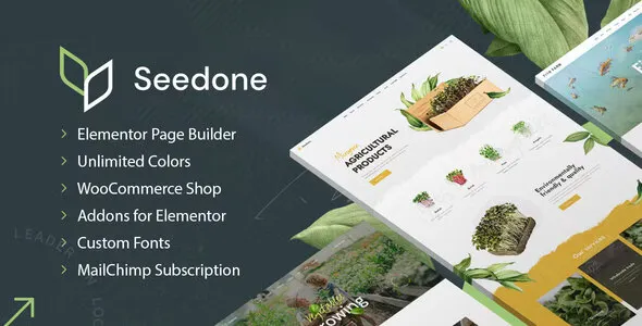 SeedOne v0.0.2 - Agriculture WordPress theme