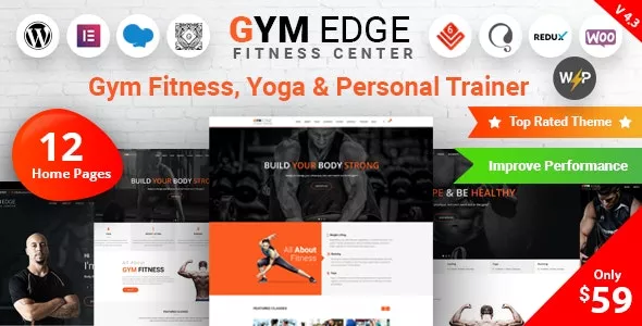 Gym Edge v4.3.0 - Fitness WordPress Theme