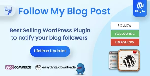 Follow My Blog Post v2.2.0 - WordPress / WooCommerce Plugin